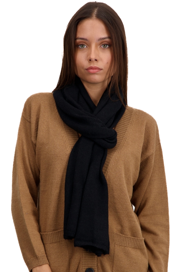 Baby Alpaca accessori sciarpe foulard vancouver nero 210 x 45 cm